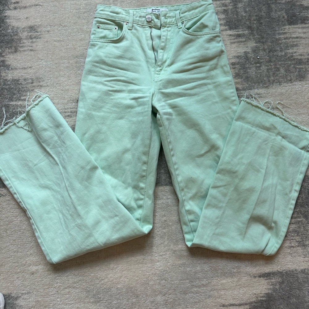 Brand New pale green wide leg jeans